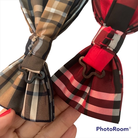 Vintage Plaid Bow Tie Set - Picture 4 of 6